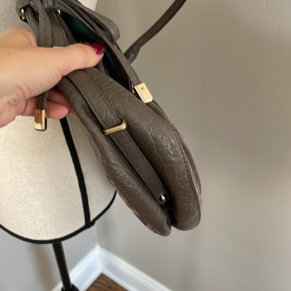 COACH hobo with gold details and toffany blue interior retail $495 - Picture 7 of 16